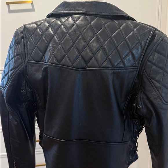 Chrome Gear Women's Black Leather Jacket - Picture 5 of 15